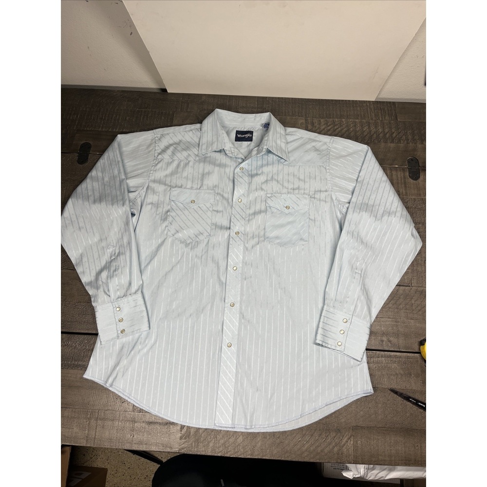 Wrangler Western Pearl Snap Shirt XL VTG
